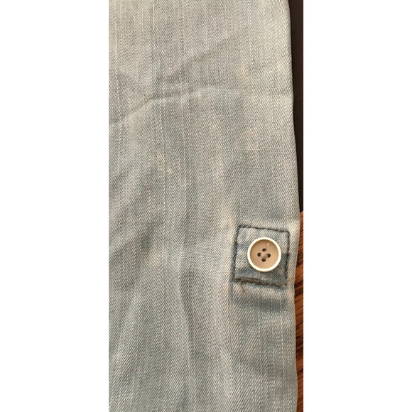 Anthropologie Holding Horses Bleached Chambray Denim Button Shirt - Size Small - Picture 9 of 16